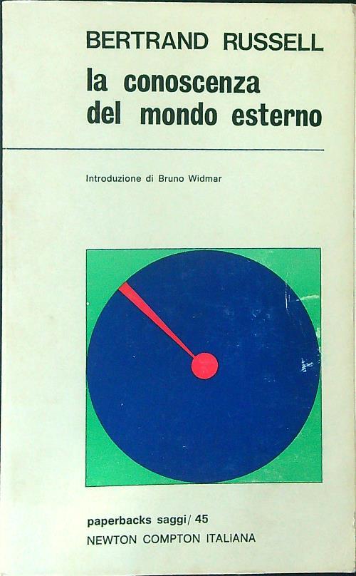 La  conoscenza del mondo esterno - Bertrand Russell - copertina