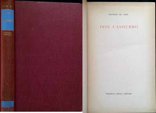 Don Casmurro - Machado Assis - copertina