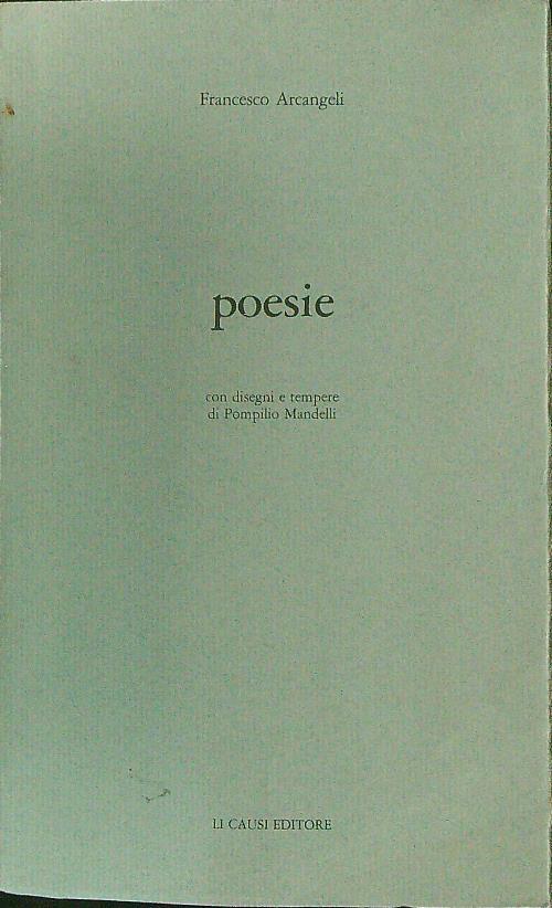 Poesie - Francesco Arcangeli - copertina