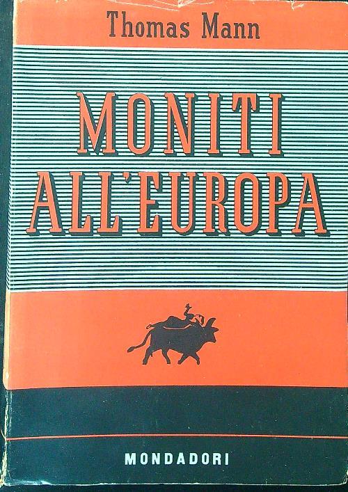 Moniti all'Europa - Thomas Mann - copertina