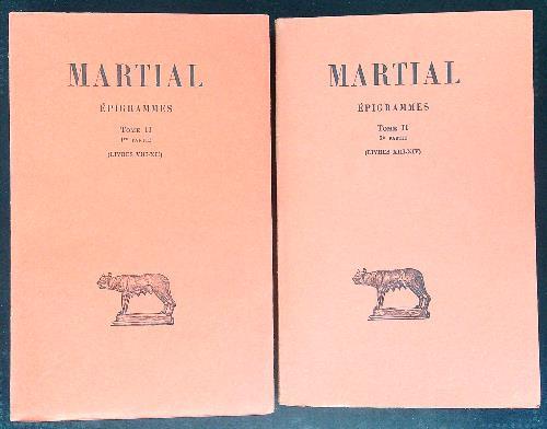 Martial Epigrammes Tome II 2 vv - copertina