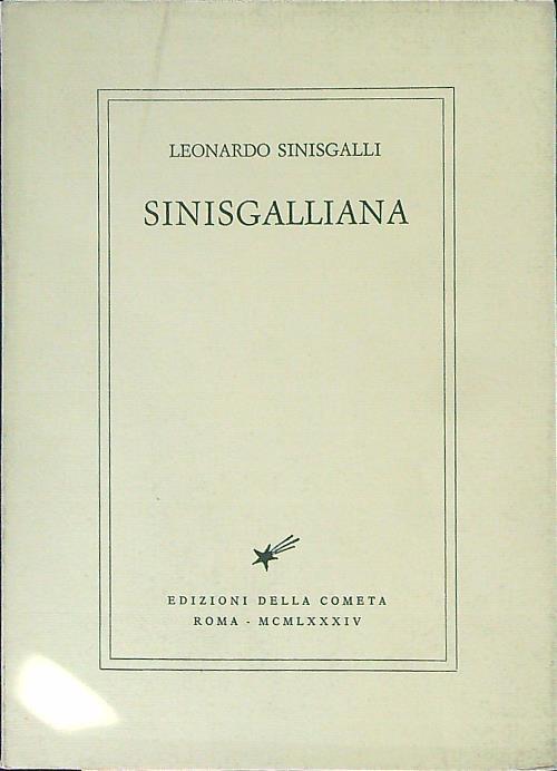 Sinisgalliana - Leonardo Sinisgalli - copertina