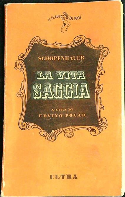 La vita saggia  - Arthur Schopenhauer - copertina