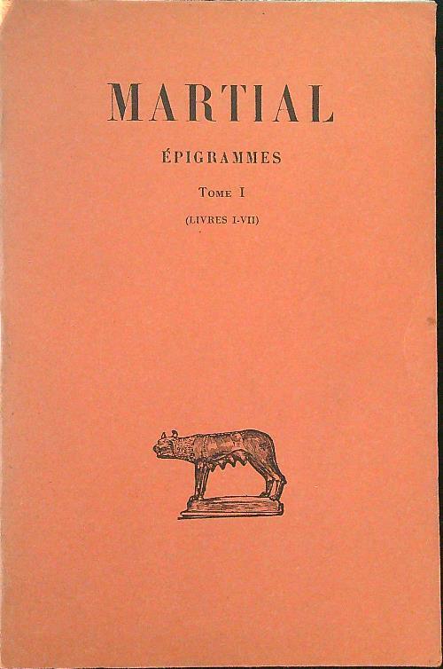 Martial Epigrammes Tome I - copertina