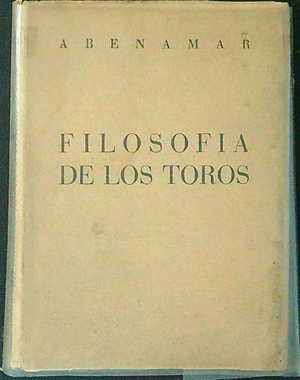 Filosofia de los toros - Abenamar - copertina