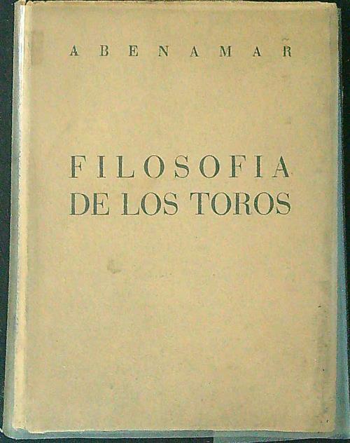 Filosofia de los toros - Abenamar - copertina