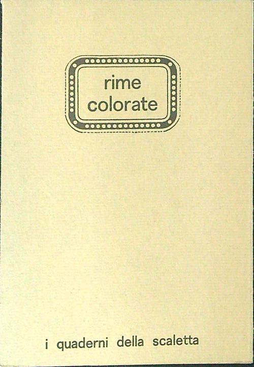 Rime colorate - Dino Carlesi - copertina