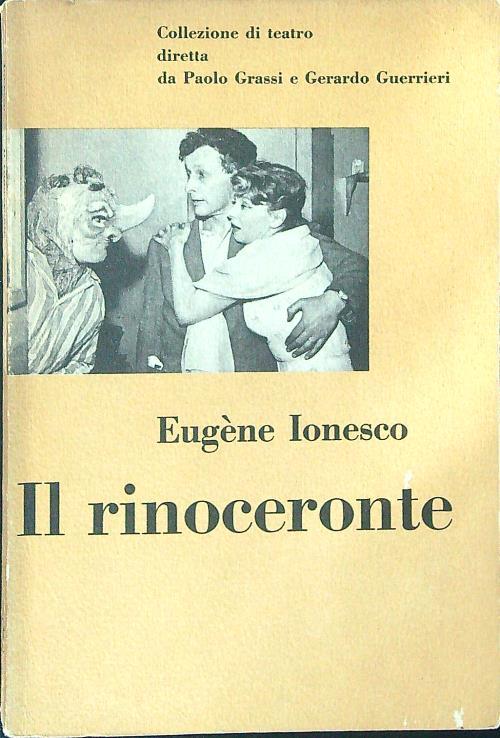 Il  rinoceronte - Eugene Ionesco - copertina
