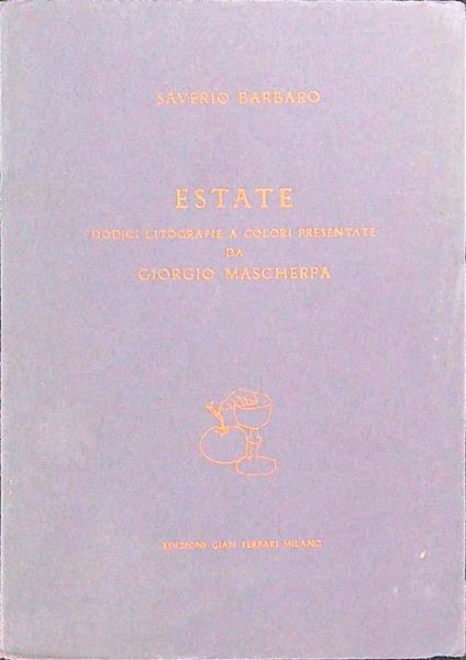 Estate - Saverio Barbaro - copertina