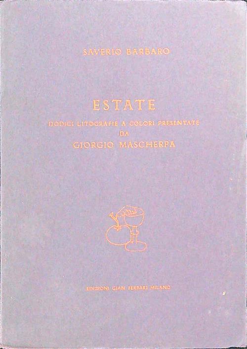 Estate - Saverio Barbaro - copertina