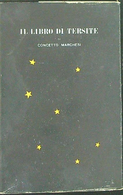 Il  libro di Tersite - Concetto Marchesi - copertina