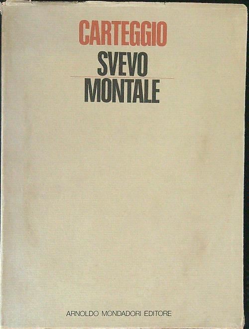 Carteggio - Svevo - copertina