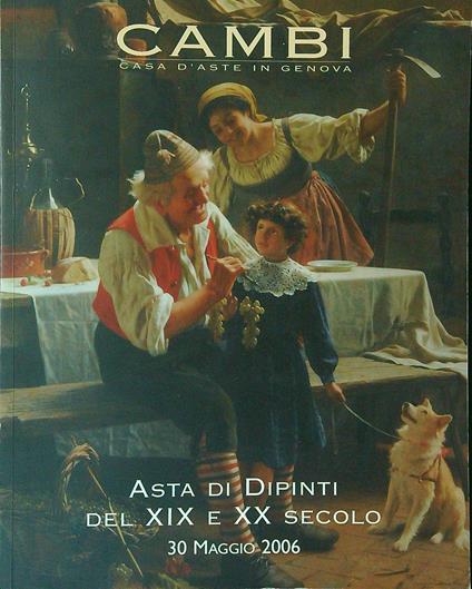 Asta 56 Asta di dipinti del XIX e XX secolo - copertina