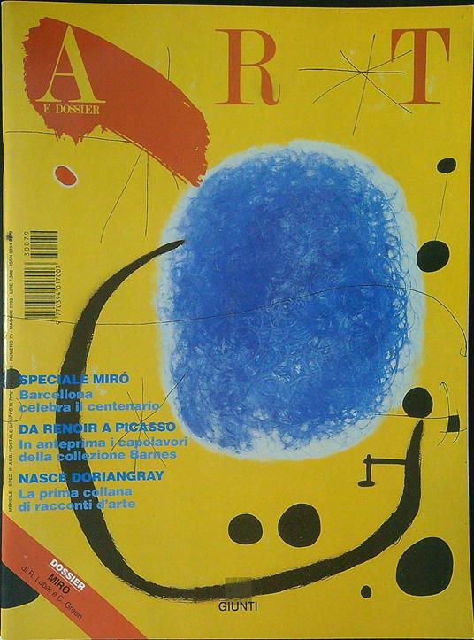 Art e Dossier n 79 / Maggio 1993 - copertina