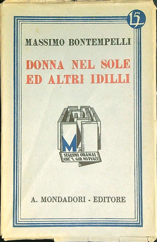 Donna Nel Sole E Altri Idilli  - Massimo Bontempelli - copertina