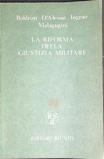 Riforma giustizia militare   - copertina