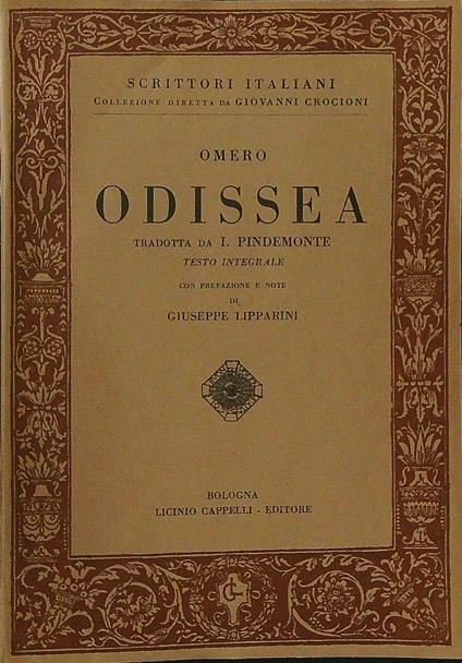 Odissea - Omero - copertina