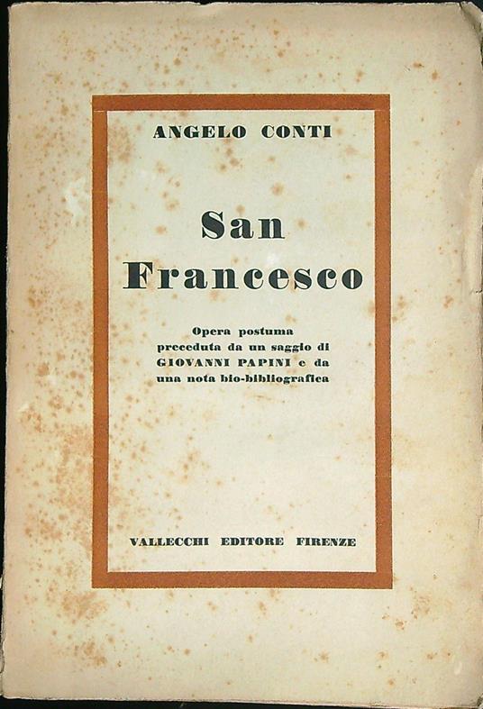 San Francesco - Angelo Conti - copertina