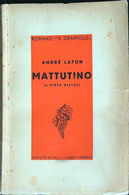 Mattutino  - Andre Lafon - copertina