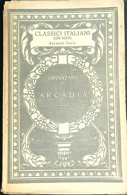 Arcadia. - Jacopo Sannazaro - copertina