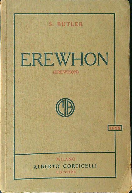 Erewhon - S. Butler - copertina