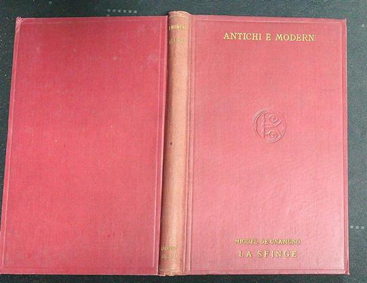 La sfinge - Miguel De Unamuno - copertina