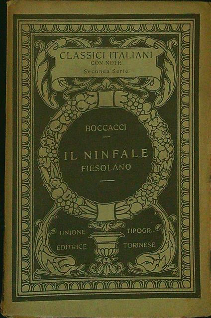 Il ninfale fiesolano - Boccacci - copertina