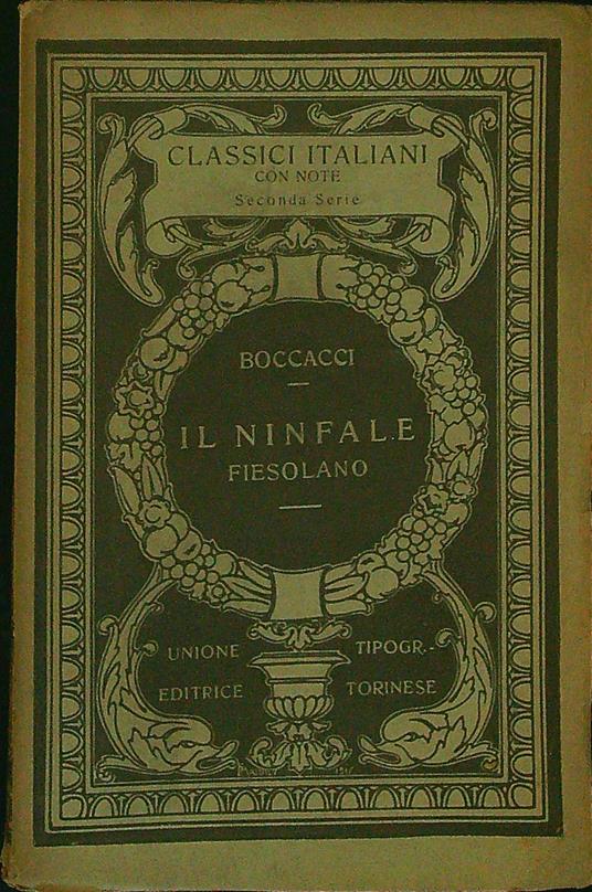 Il ninfale fiesolano - Boccacci - copertina