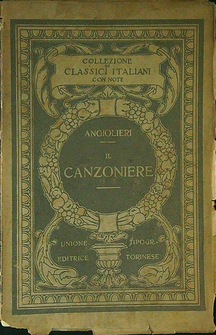 Il canzoniere - Angiolieri - copertina