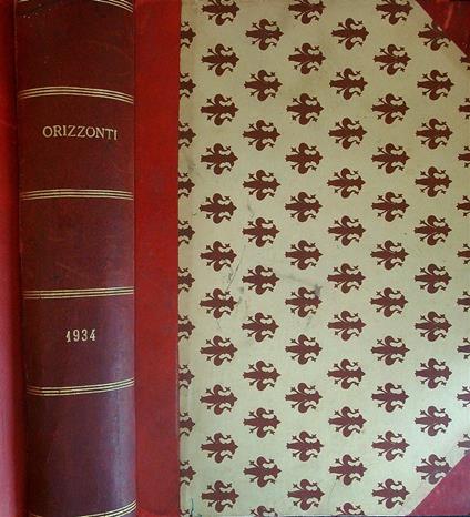 Orizzonti 1934 - copertina