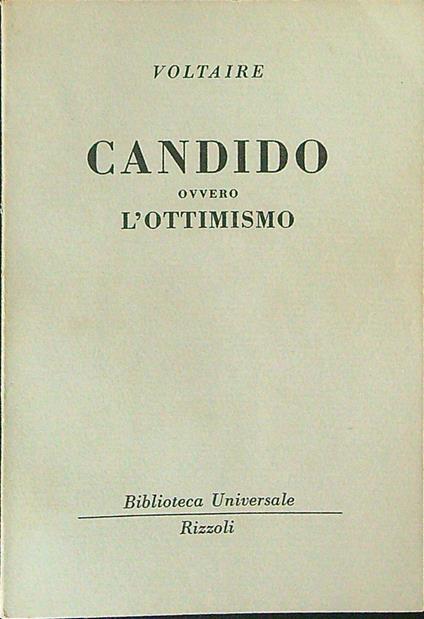Candido - Voltaire - copertina