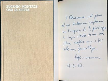 Ossi di seppia - Eugenio Montale - copertina