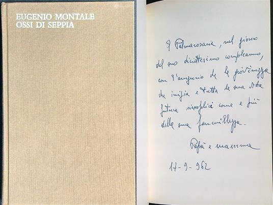 Ossi di seppia - Eugenio Montale - copertina