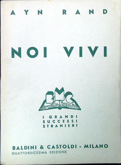 Noi vivi - Ayn Rand - copertina