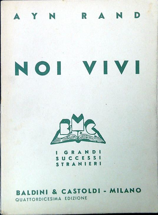 Noi vivi - Ayn Rand - copertina