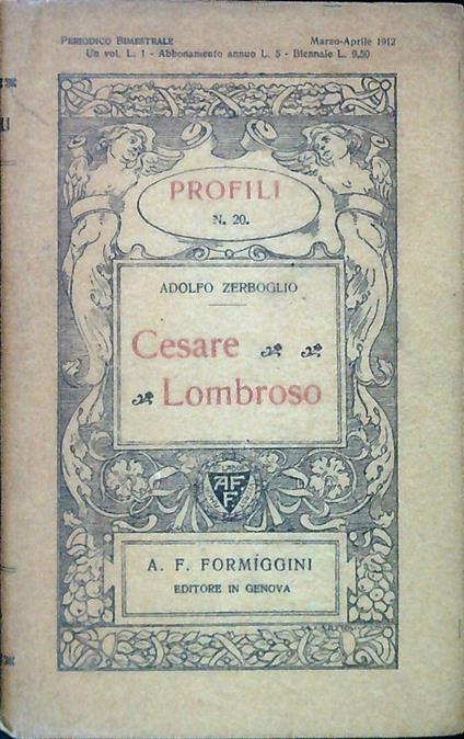 Cesare Lombroso - Adolfo Zerboglio - copertina