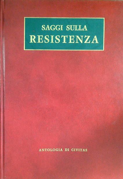 Saggi sulla resistenza - copertina