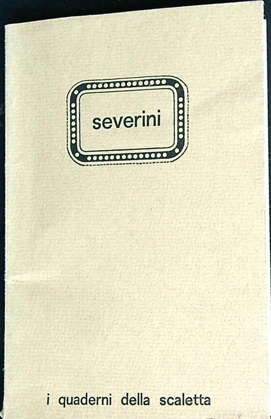 Gino Severini Ottobre 1980 - copertina