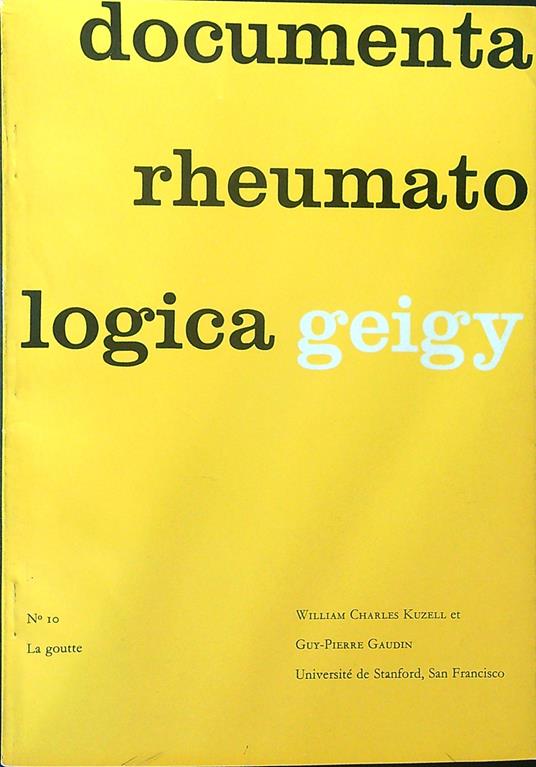 Documenta rheumatologica 10 - copertina
