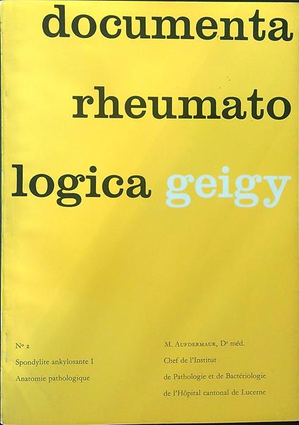 Documenta rheumatologica 2 - copertina
