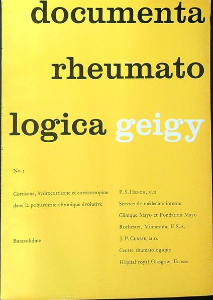Documenta rheumatologica 5 - copertina