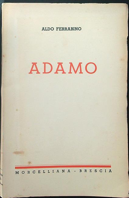 Adamo - Aldo Ferrabino - copertina