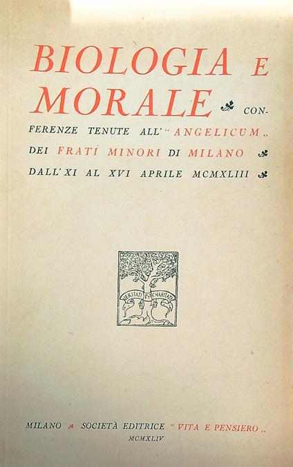 Biologia e Morale - copertina