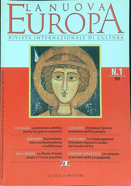 La nuova Europa 1/99 - copertina
