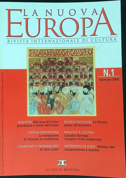 La nuova Europa 1/2002 - copertina
