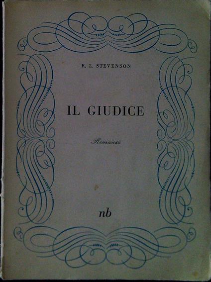 Il giudice - Robert Louis Stevenson - copertina