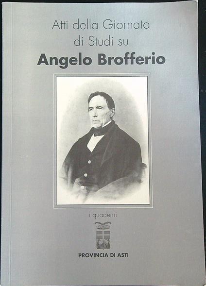 Atti della giornata di studi  su Angelo Brofferio - copertina