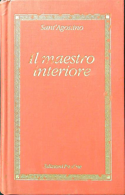 Il maestro interiore - Sant'Agostino - copertina