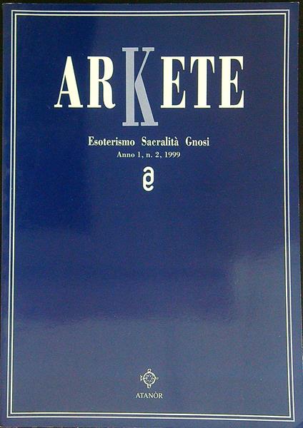 Arkete Anno 1 n 2 / 1999 - copertina