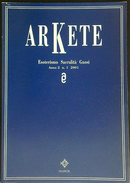 Arkete Anno 2 n 1 / 2001 - copertina